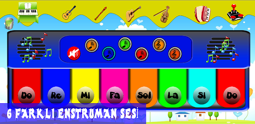 Çocuk Piyano - 6 Farklı Enstruman