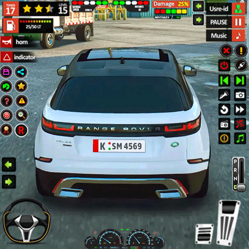 Car Driving School Car Game Logo