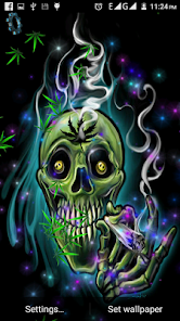Skull Weed Live Wallpaper - Apps on Google Play