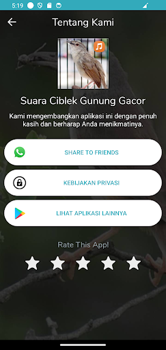 Suara Ciblek Gunung Gacor Screen 3