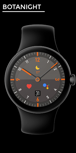 Android application Botanight - watch face screenshort