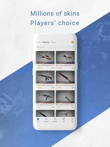 Android application BUFF163 Skins marketplace screenshort