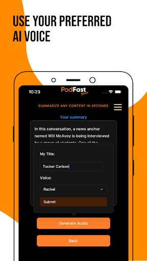 PodFast - Summarize contents