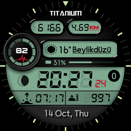 TWF2 - Digital Watch Face Screenshot