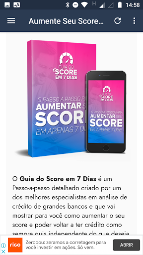 Aumente Seu Score Em 7 Dias Screen 2