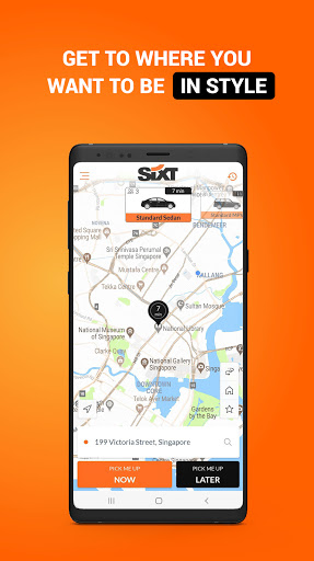 Sixt Singapore Limousine Screen 2