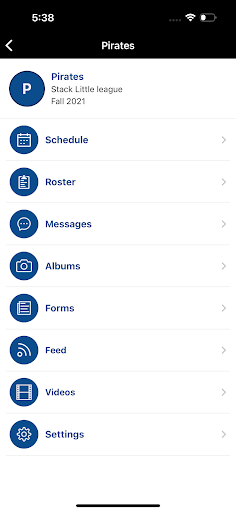 Android application PGF Team screenshort