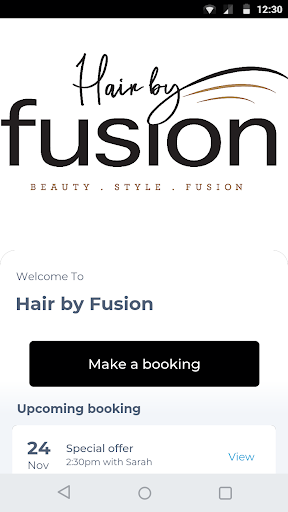 Android application Hair by Fusion screenshort