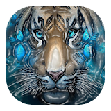 Tiger en face live wallpaper icon