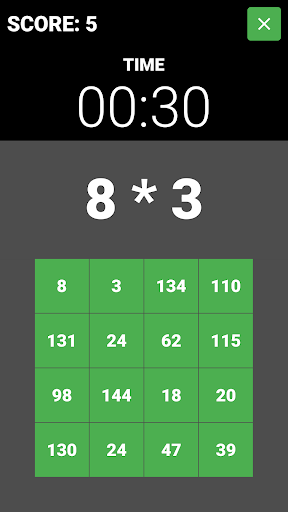 Math Grid Screen 3