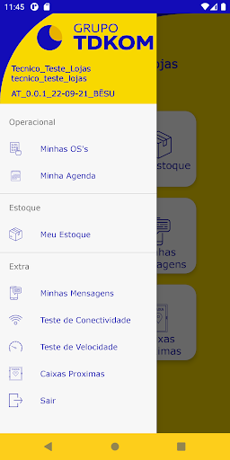 Android application TDKOM Telco Técnico screenshort