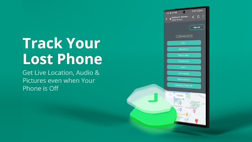 Android application Hammer Security: Find my Phone screenshort