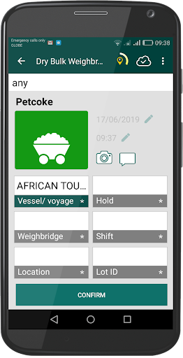 arl Dry Bulk Weighbridge Tally Screen 3