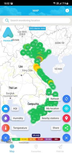 PAM Air | Air Quality in Vietn Screen 3