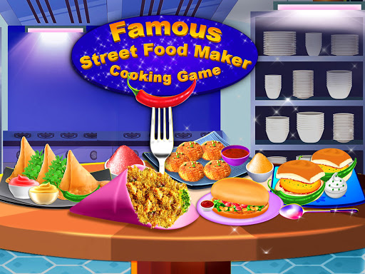Android application Indian Street Food Cooking Fun screenshort
