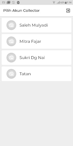 Android application ENVI Collect screenshort