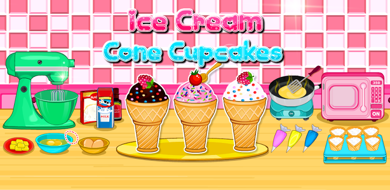 Cooking Ice Cream Cone Cupcake