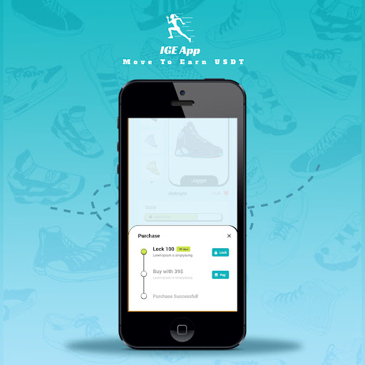 Android application IGE Move To Earn USD screenshort