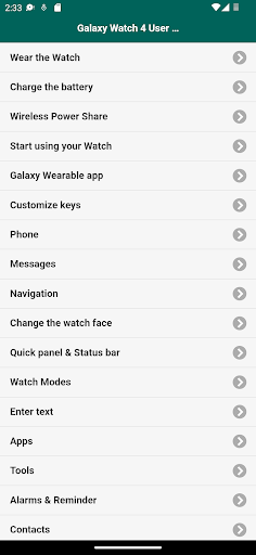 User guide for Galaxy Watch 4 Screen 2