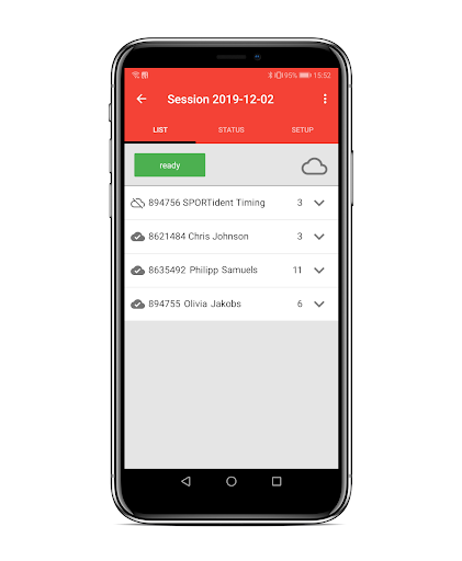 SPORTident Mobile Reader Screen 2