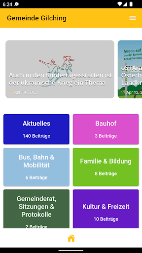 Android application Gemeinde Gilching screenshort