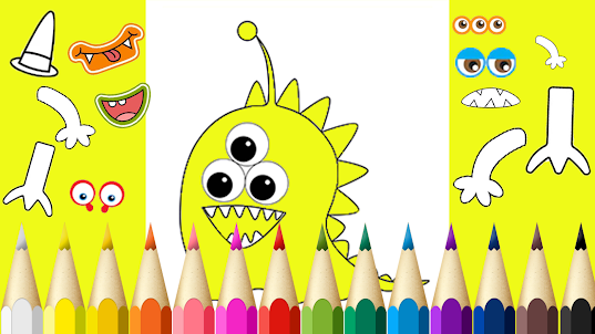 Mix Monster Coloring Game