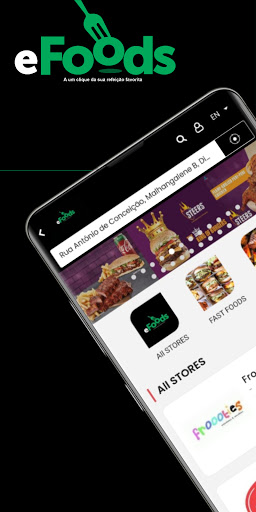 Android application eFoods Moz : Comida à sua port screenshort