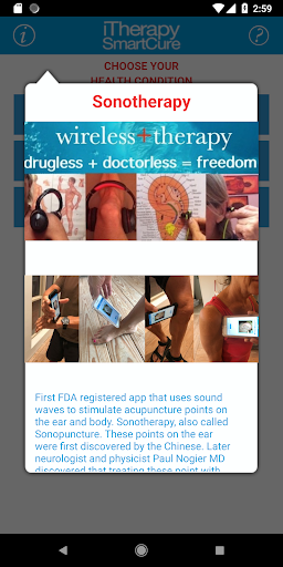 Android application Sonotherapy screenshort
