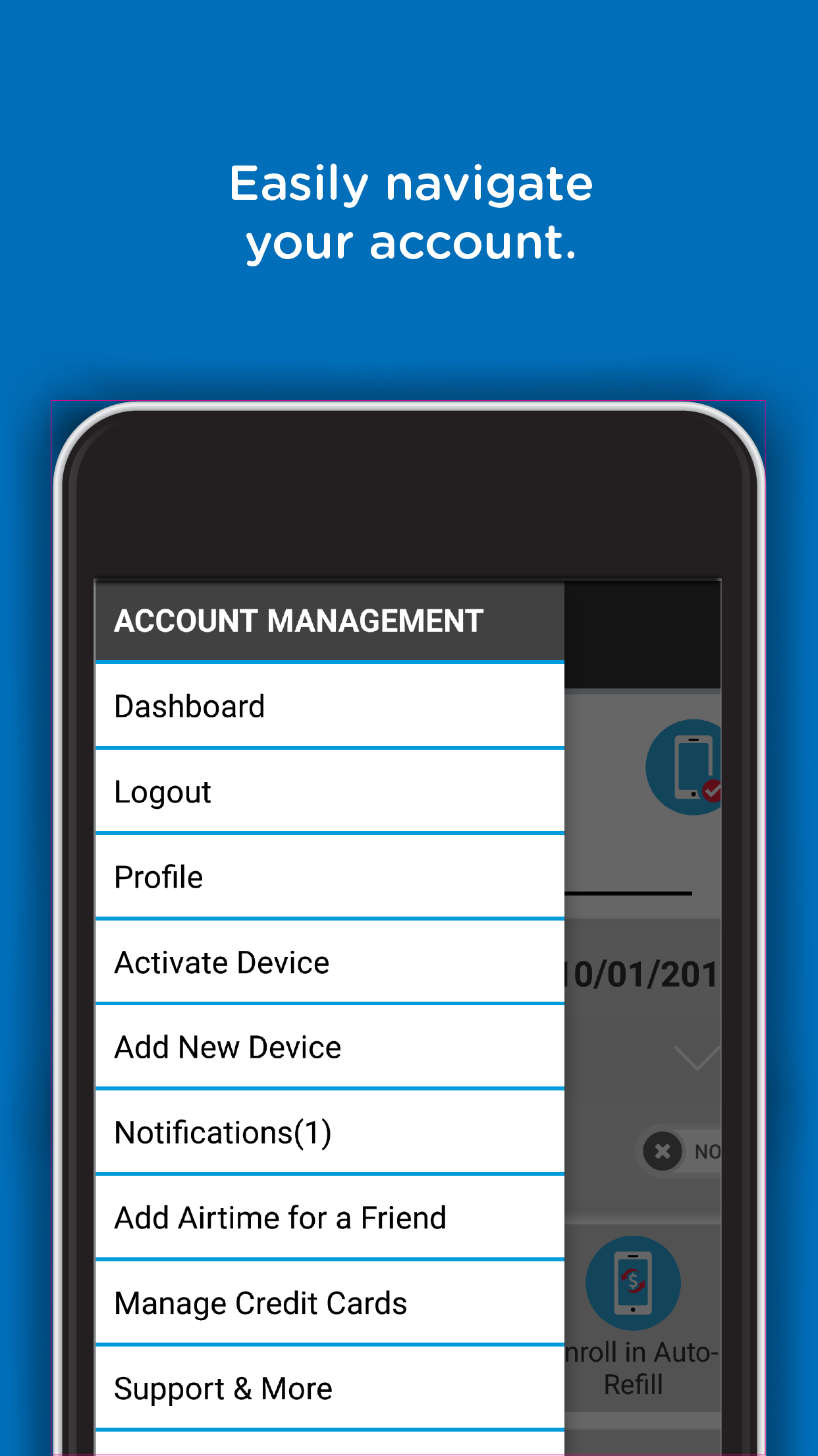 Android application Net10 My Account screenshort