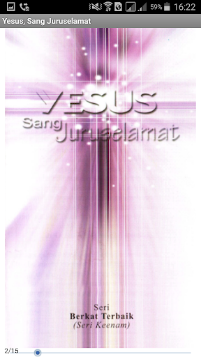 Android application Yesus, Sang Juruselamat screenshort