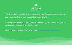 screenshot of AirDroid Control Add-on