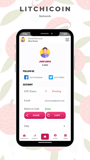 LitchiCoin Network Screen 3