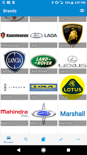 Android application CarsDB Pro - Cars Database screenshort