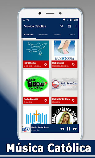 Android application Musica Catolica screenshort