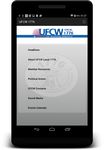 Android application UFCW 1776 screenshort