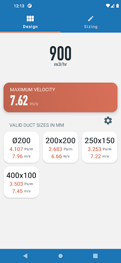 Ductulator Pro Screen 3