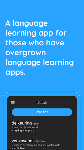 Android application Vocably: Language Flashcards screenshort
