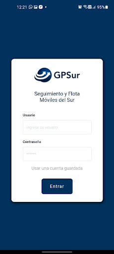 Android application GPSur Seguimiento screenshort