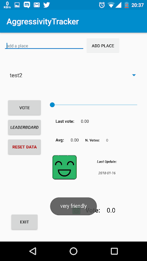 AggressivityTracker Screen 2