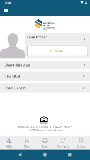 Screenshot of APM Mobile