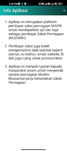 Android application Zakat Perak MAIPk screenshort