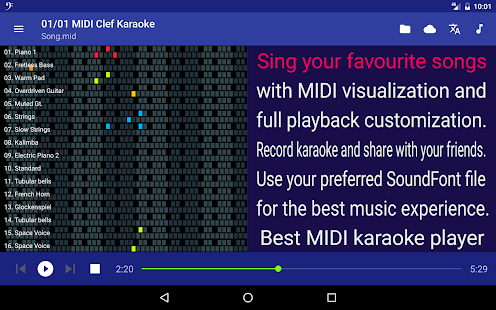 MIDI Clef Karaoke Player