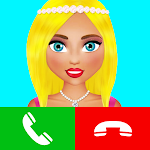Cover Image of Download fake call princess game  APK