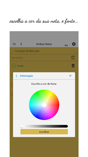 Notas Customizadas Screen 2