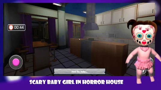 BABY GIRL IN PINK HOUSE MOD