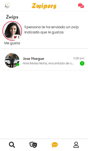 Zwipers App de citas, ligar