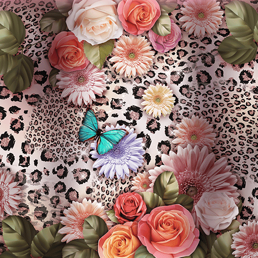 Glitter Leopard Rose-Wallpaper logo