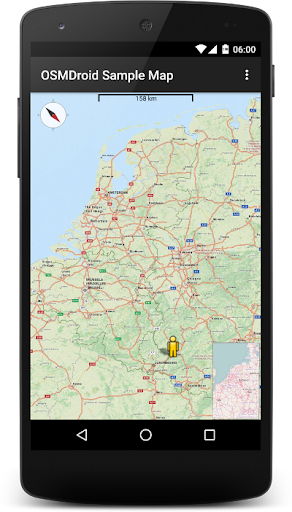 Android application osmdroid screenshort