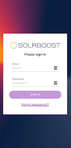 Android application SOLRBOOST screenshort