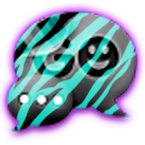 GO SMS - Pastel Zebra icon